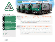 Tablet Screenshot of ekor.cz